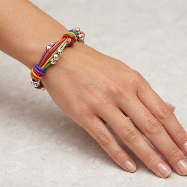 Multi-Coloured Knot Bracelet