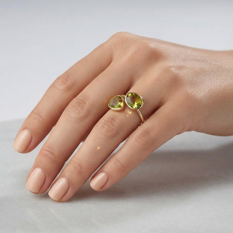 Semi-precious stone rings