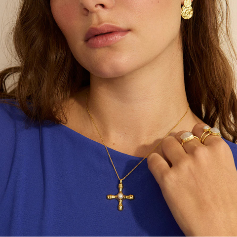 Gold Cross Necklace