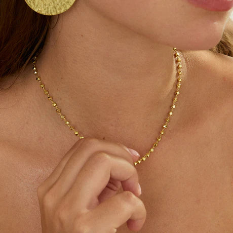 Gold chokker necklace