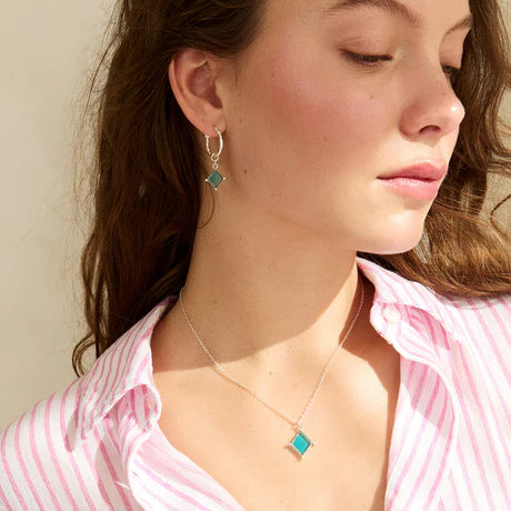 Lyra topaz necklace