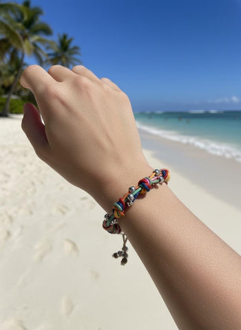 Multi-Coloured Knot Bracelet